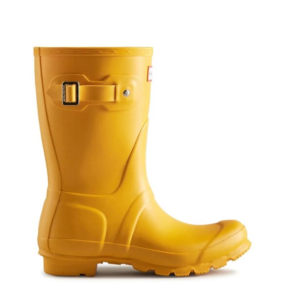 Hunter Women's Original Short Rain Boots in Yellow - Picture 1 of 5